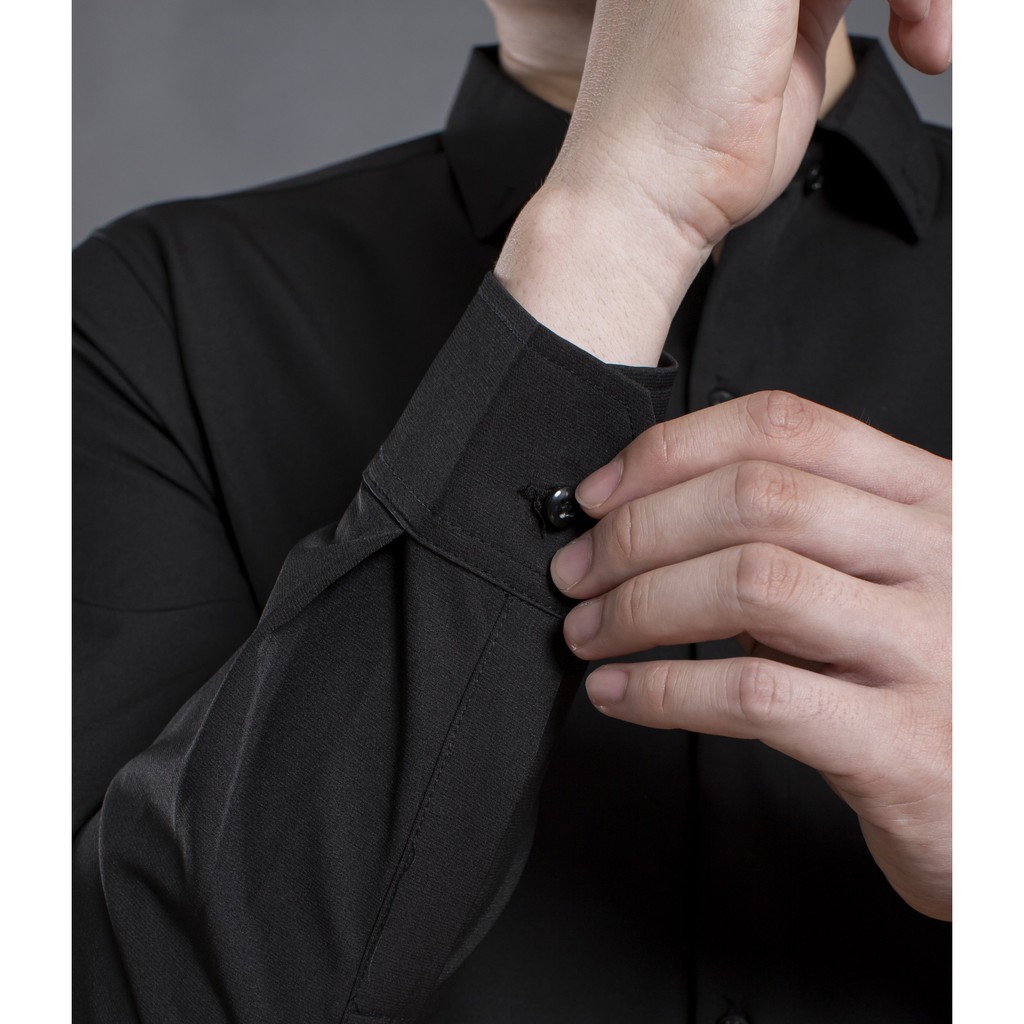 [Mã FAMAYMA2 giảm 10K đơn 50K] Áo Sơ Mi Nam Dài Tay Dáng Ôm Sơ Cổ Bẻ Vải Lụa Thái Chống Nhăn Chống Xù | BigBuy360 - bigbuy360.vn