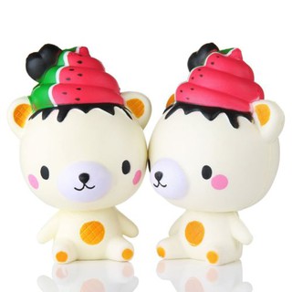 Christmas Bear Squishy Toys Soft Doll Slow Rising Cream Scented TOY
