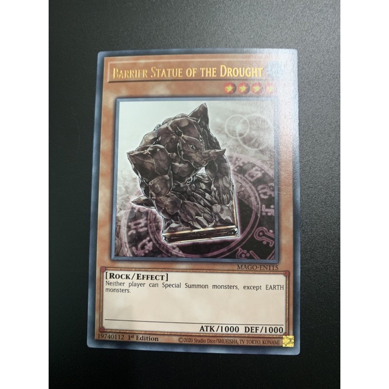 bài yugioh: barier statue of the drought