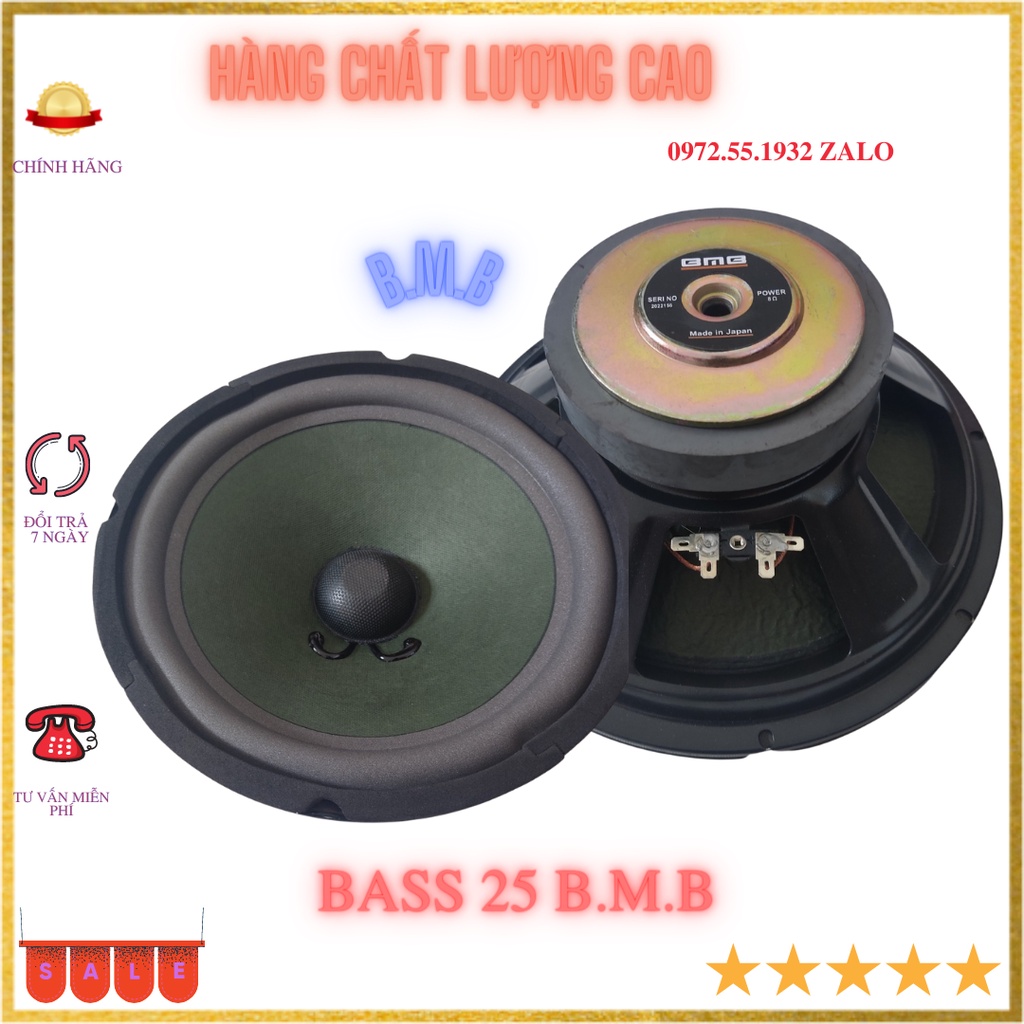 Loa bat 25 bmb giá rẻ màng xanh từ 120 bát căng công suất 250w cho các thùng loa giá 1 chiếc-loa bass 25 ( 2 tấc rưỡi)