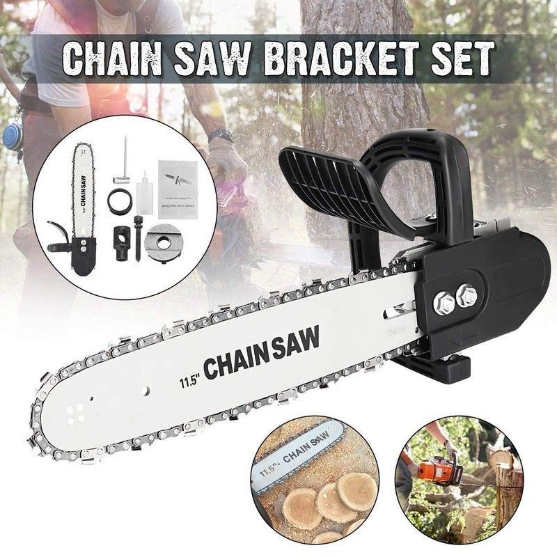 (COMPO) Máy mài ,máy cắt MAKITA 9556+Lưỡi cưa xích- biến máy mài thành máy cưa ,cắt gỗ ,tỉa cành,đánh bóng đa chức năng