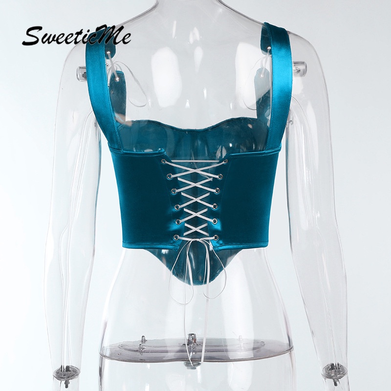 Sweeticme 2022 Đai Nịt Bụng Satin Mới Dây Đeo Thắt Lưng