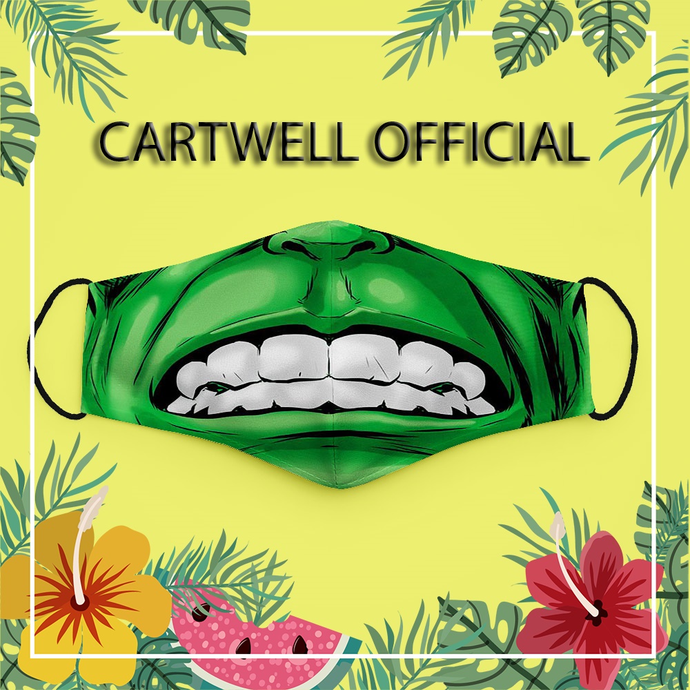Khẩu trang hoạt hình cho bé dễ thương vui nhộn cute trẻ em Hình Vẽ DRAWN CARTWELL chống giọt bắn dây đeo mềm bảo vệ toàn