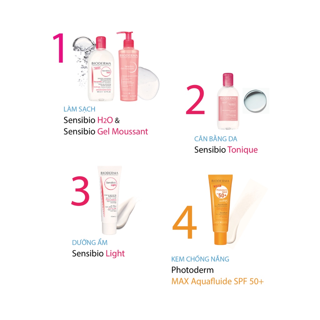 Gel Rửa Mặt Tạo Bọt Cho Da Nhạy Cảm Bioderma Sensibio Gel Moussant 200ml