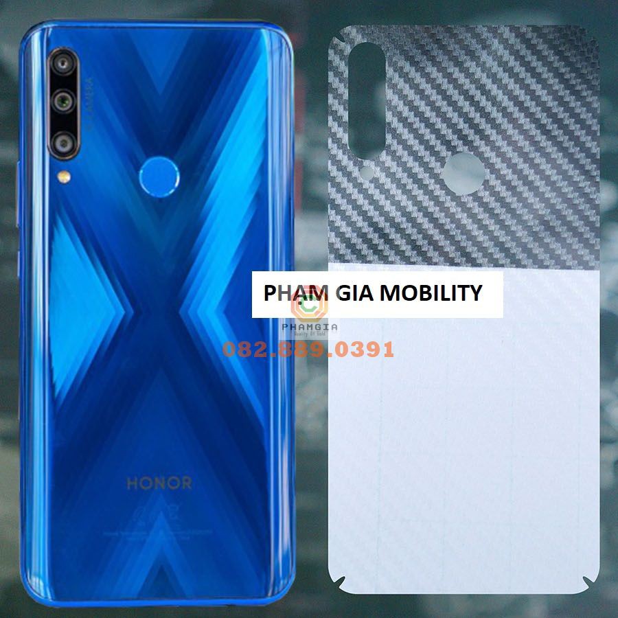 Miếng dán mặt lưng skin carbon Honor 8X/ 9X/ 8A