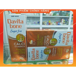 Viên sủi Davita Bone Sugar Free hộp 10viên