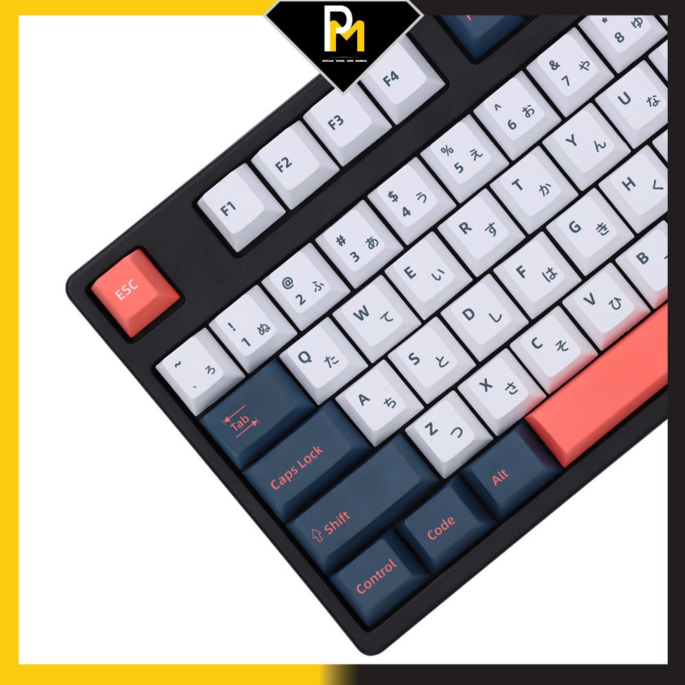 Keycap PBT Beto song ngữ in 5 mặt sublimation cao cấp 129 phím của PCmaster