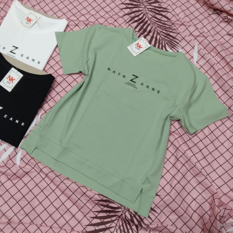 Áo thun nữ cổ tròn chất vải cotton 100% thoải mái thoáng mát (size 47-65kg)