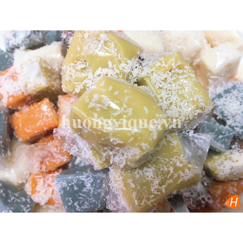 Kẹo Dừa Sáp Hoa Tuyết Vị Lá Dứa - Hủ 400g - Đặc Sản Bến Tre