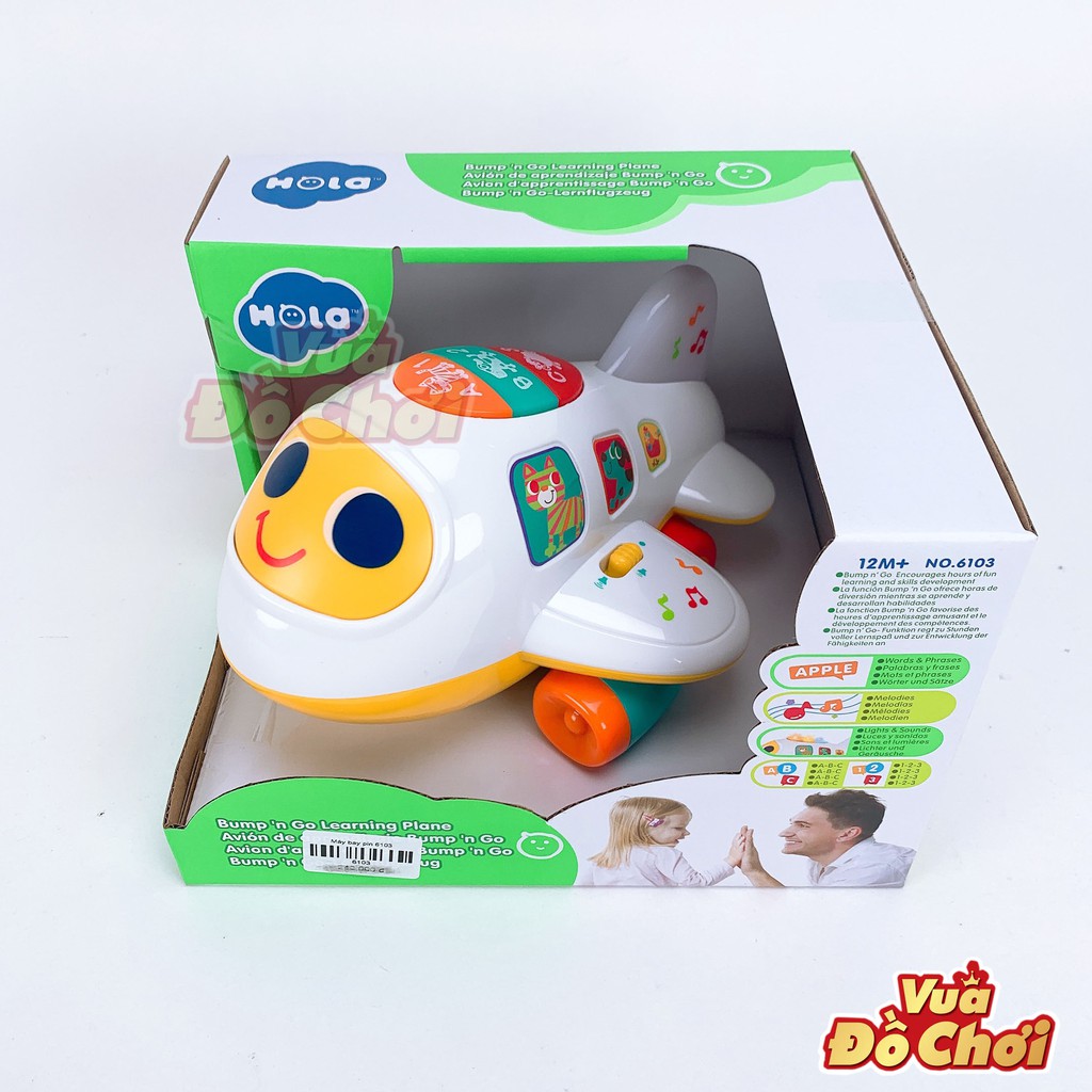 Máy Bay vui nhộn phát nhạc và đèn - Hola Toys 6103