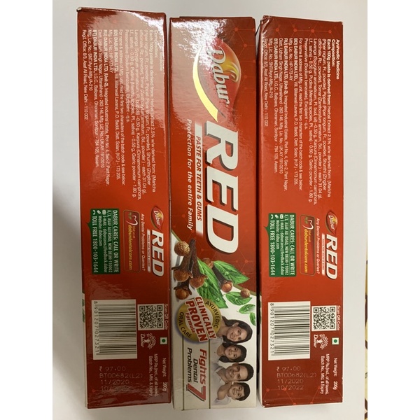 Kem Đánh Răng Dabur Red Ấn Độ 200gm(hàng nội địa )