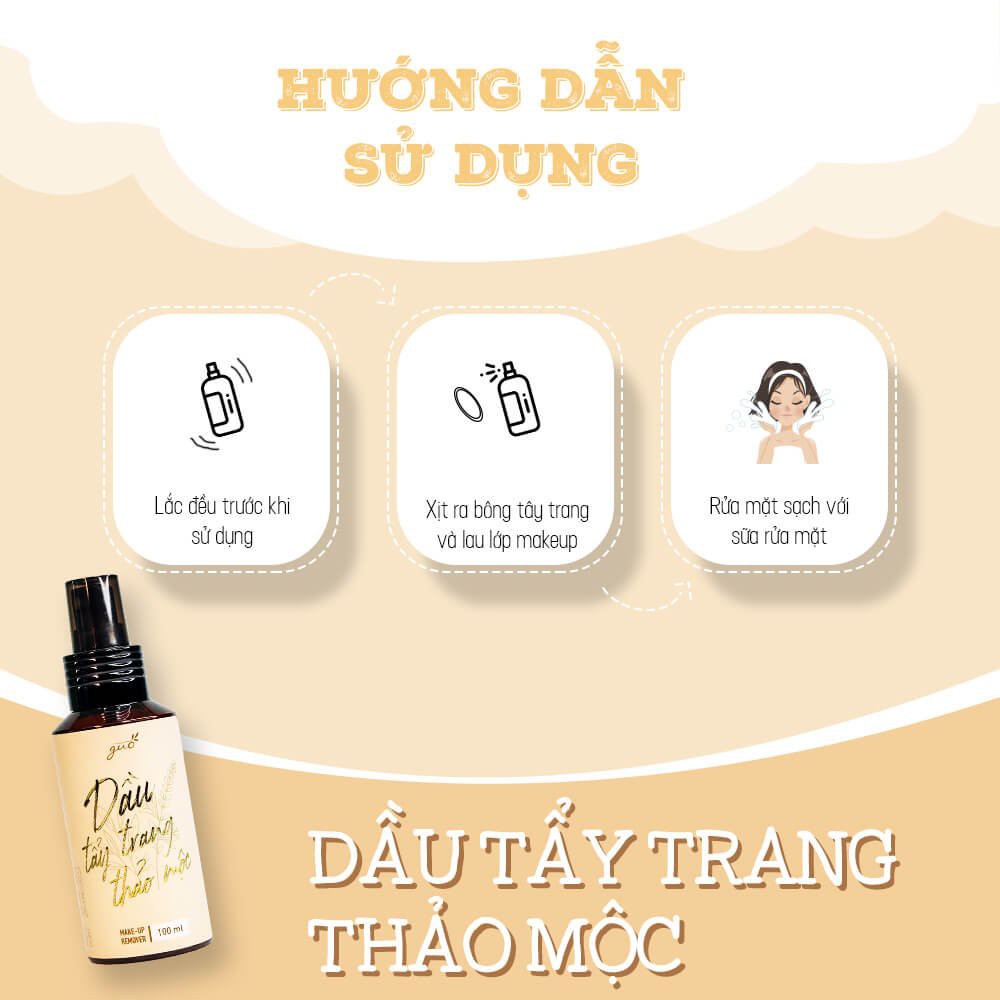 Dầu Tẩy Trang Thảo Mộc GUO - Make Up Remover 100ml