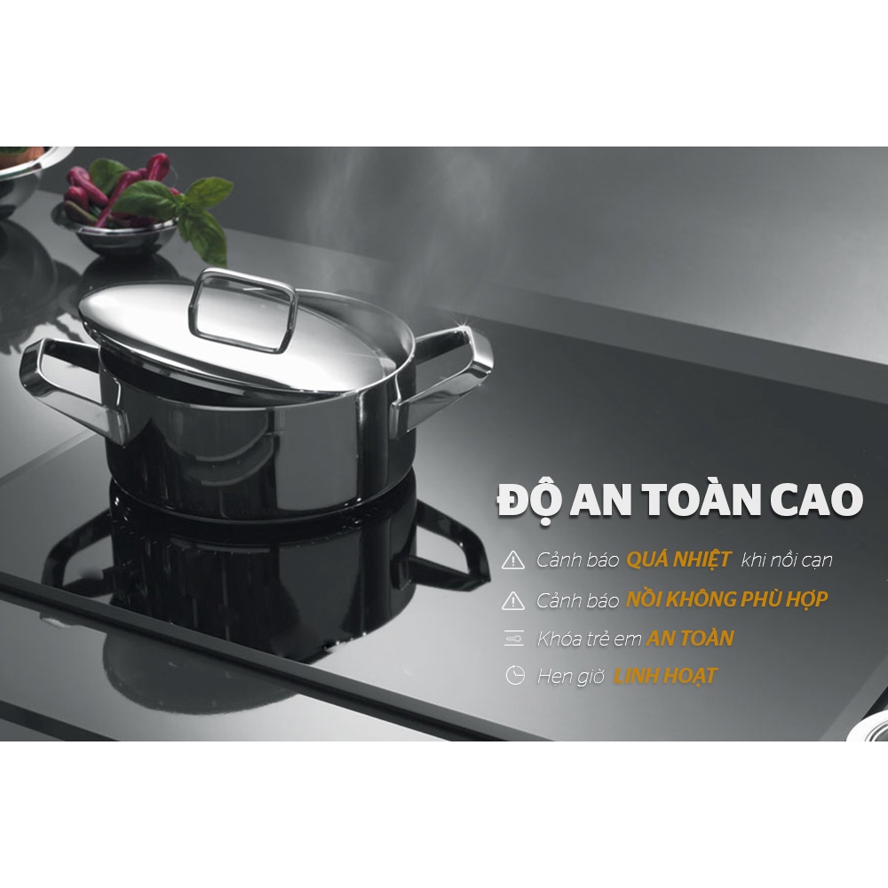 Bếp đôi điện từ Sunhouse Mama MMB-02I, Công suất 4200W, Bảo hành 36 tháng tại nhà