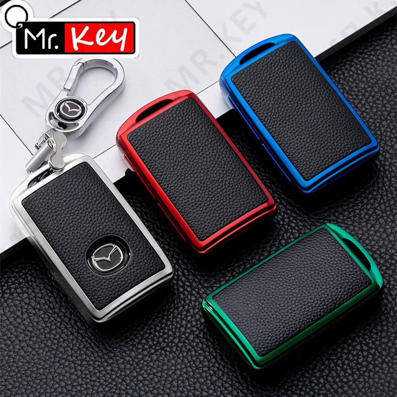 Bao Da TPU Bọc Chìa Khóa Thông Minh Cho Xe Hơi Mazda 3 Alexa CX4 CX5 CX-5 CX8 CX-30 CX30 2019-2020