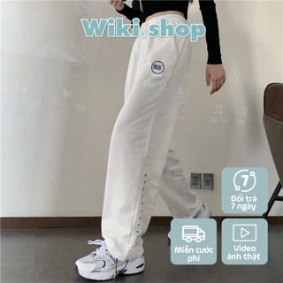 Quần jogger thun nam nữ freesize dáng suông BUS sẵn 3 màu cực ngầu QQ48