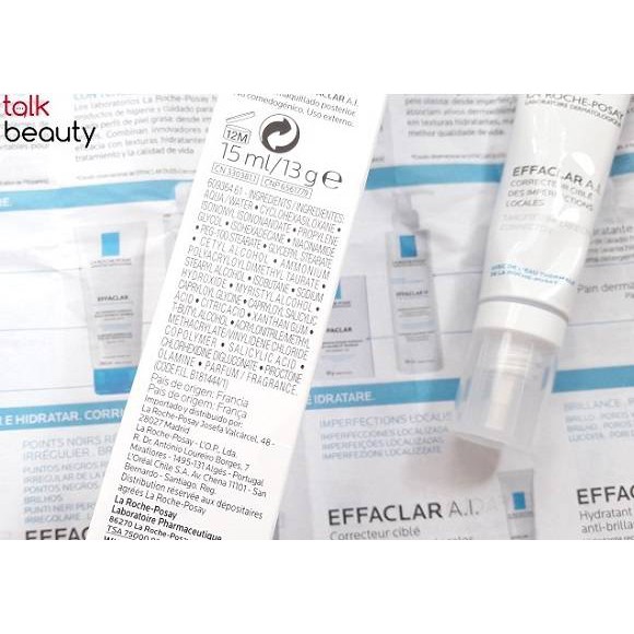 Kem La Roche Posay Effaclar A.I chấm mụn sưng viêm 15ml