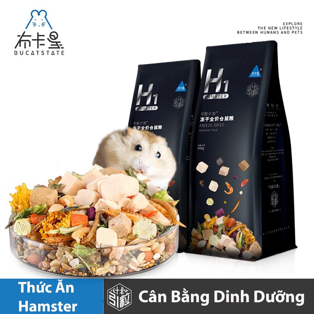 Thức ăn chuột hamster cao cấp hãng BUCATSTATE 500gr dinh dưỡng toàn diện, đồ ăn hamster baby nhỏ, lớn, bầu, mang thai.H1