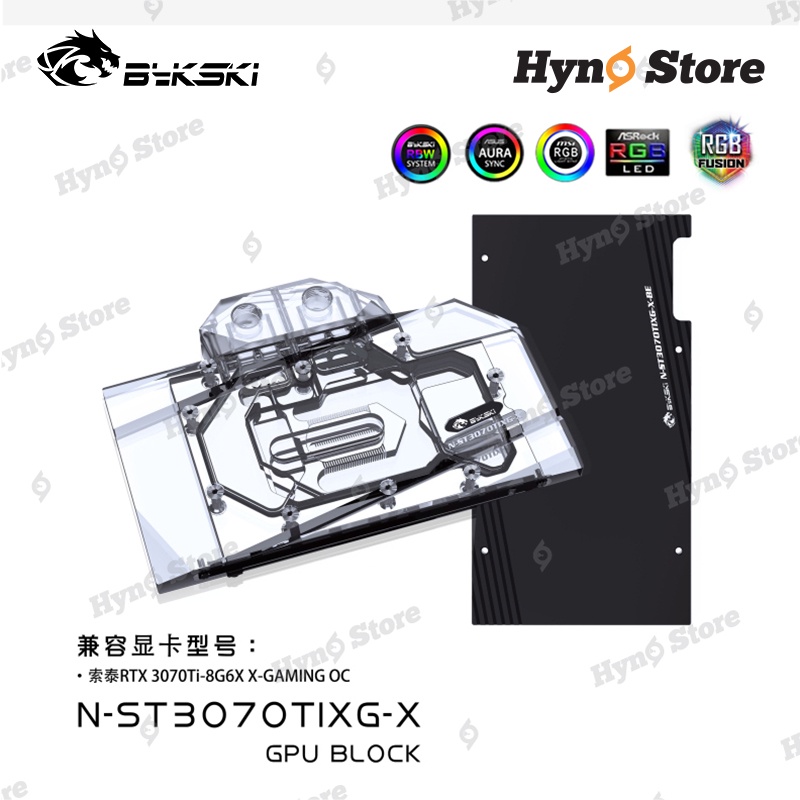 Block VGA Zotac 3070TI Bykski N-ST3070TIXG-X Tản nhiệt nước custom - Hyno Store