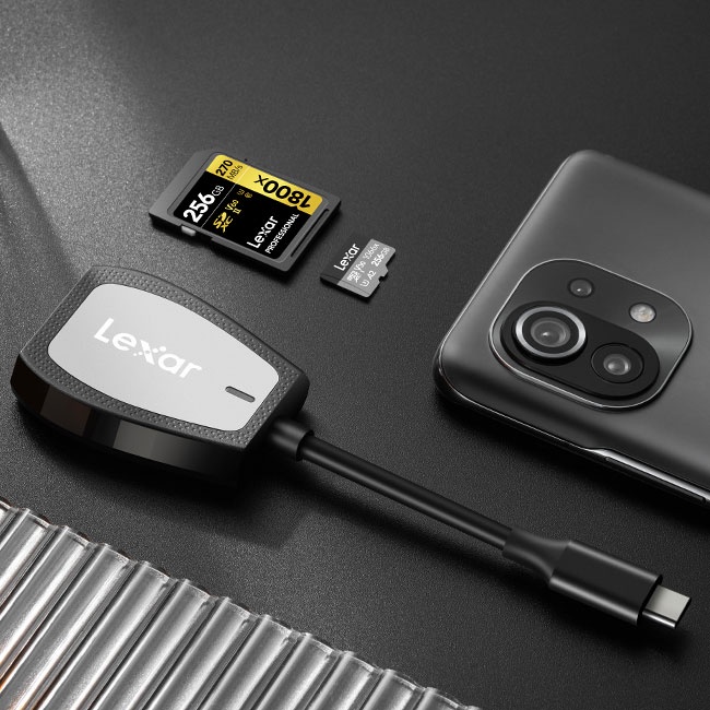 Đầu đọc thẻ nhớ 2 in 1 Lexar Professional USB-C Dual-Slot Reader
