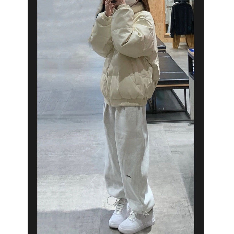 ☃☼Quần Thể Thao Rút Dây Ống Rộng Phong Cách Thu Đông Hàng Mới Dành Cho Nữ