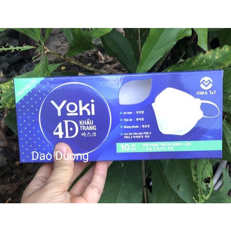 Khẩu trang 4D Yoki cao cấp hộp 10 cái | BigBuy360 - bigbuy360.vn