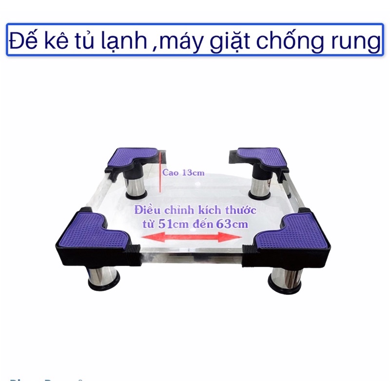 Chân đế tủ lạnh chân kê máy giặt chống rung tốt cao cấp chịu tải 300kg