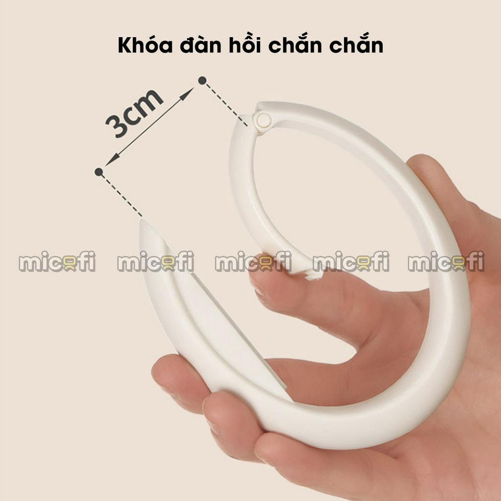 Móc Treo Micofi Treo Túi Xách Balo Để Bàn, Gắn Cạnh Bàn Dạng Tròn Không Cần Dán Nhỏ Gọn Chịu Lực 5 KG Đa Năng