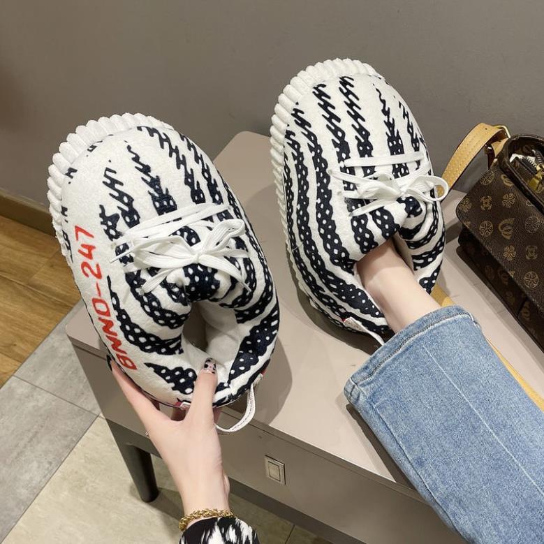 Giày Bông Sneaker đi trong nhà đế cao su đi ra đường được vyvyshop