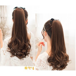 Tóc Giả Cột Đuôi Ngựa Xoăn Cao Cấp