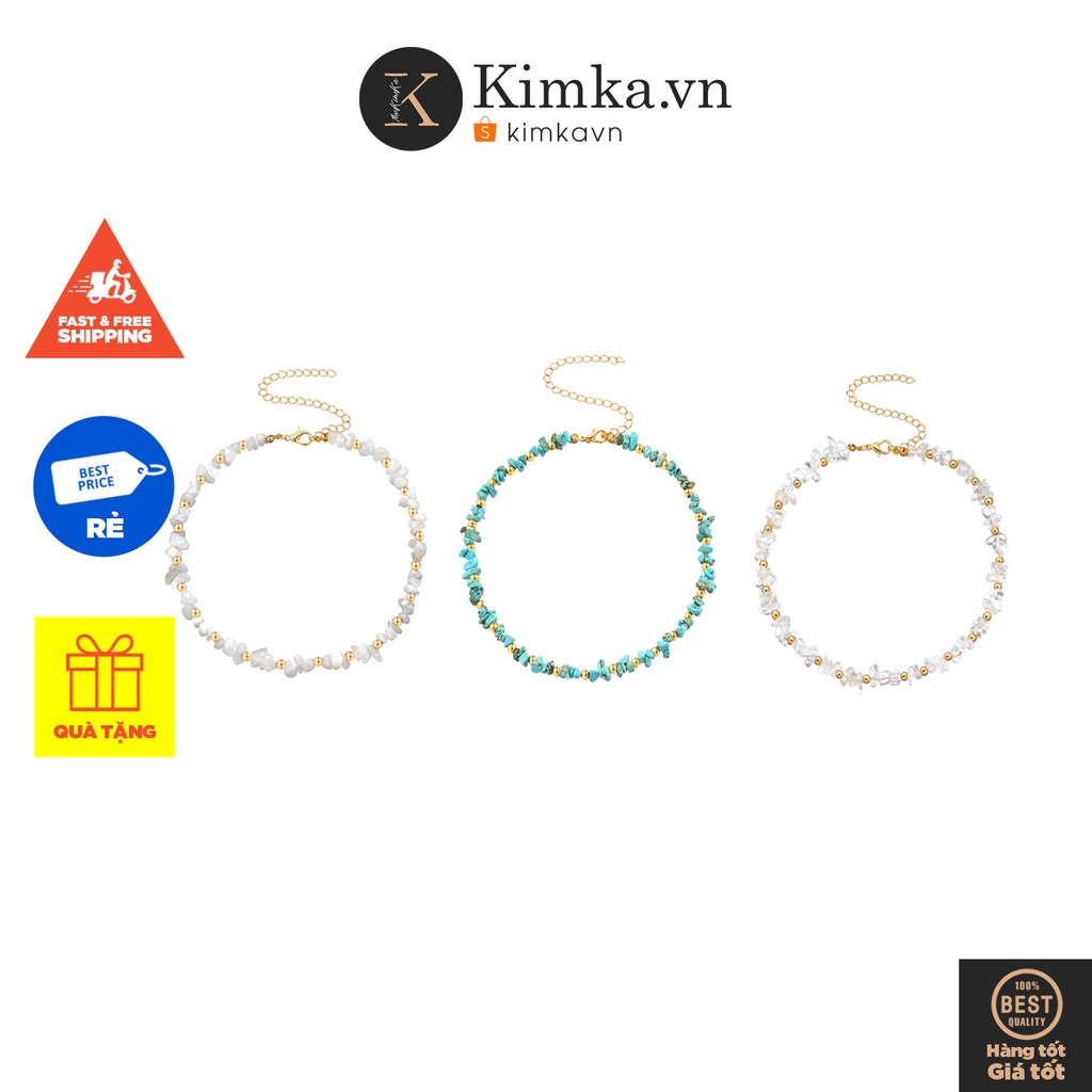 (0272) Vòng Cổ Choker Đính Đá Và Pha Lê Phong Cách Bohemian