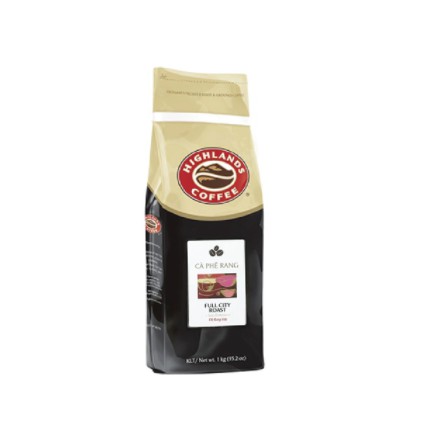 Cafe rang xay nguyên chất Highlands Coffee Hat Full City Roast 1 kg/túi | BigBuy360 - bigbuy360.vn