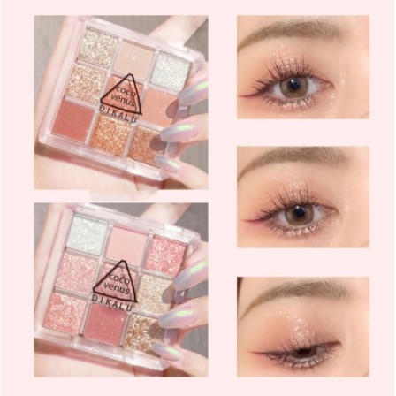 Bảng Phấn Mắt Nhũ 9 Ô Màu CoCo Venus Dikalu Hàng Chính Hãng - Trang Điểm Đẹp, Màu Sắc Nét - Beauty Cosmetics Shop | BigBuy360 - bigbuy360.vn