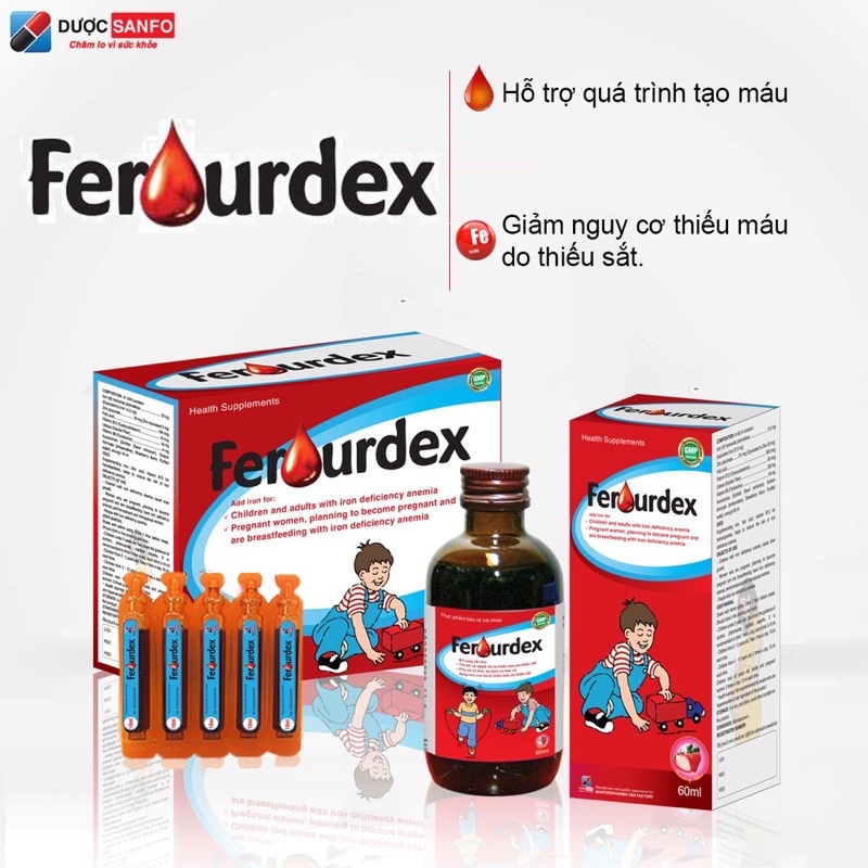 Ferourdex- bổ sung sắt cho người thiếu máu
