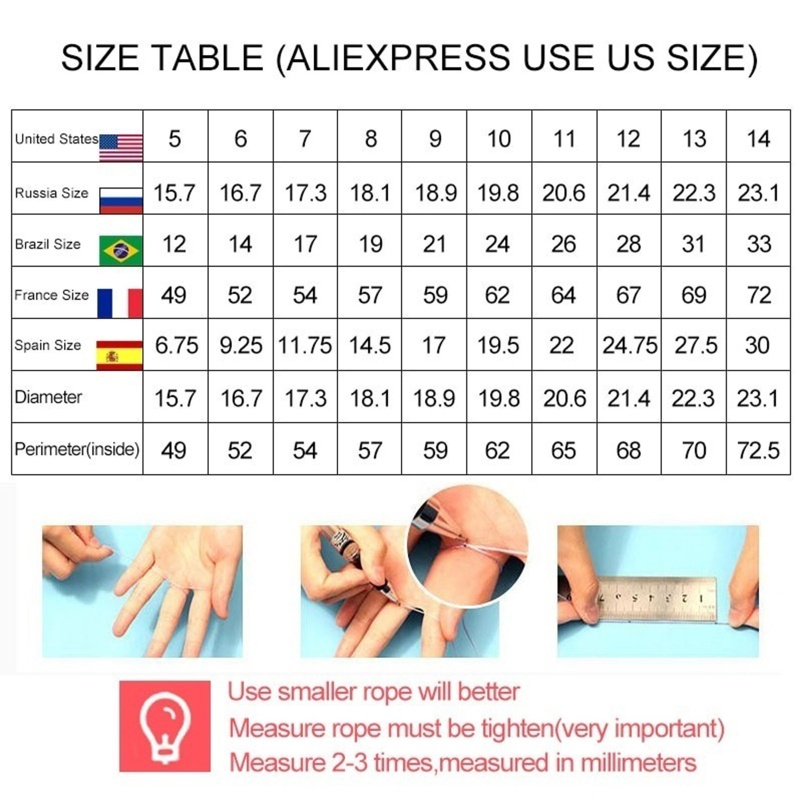 Nhẫn Cưới Thời Trang Size 6-12 Cho Nam Và Nữ