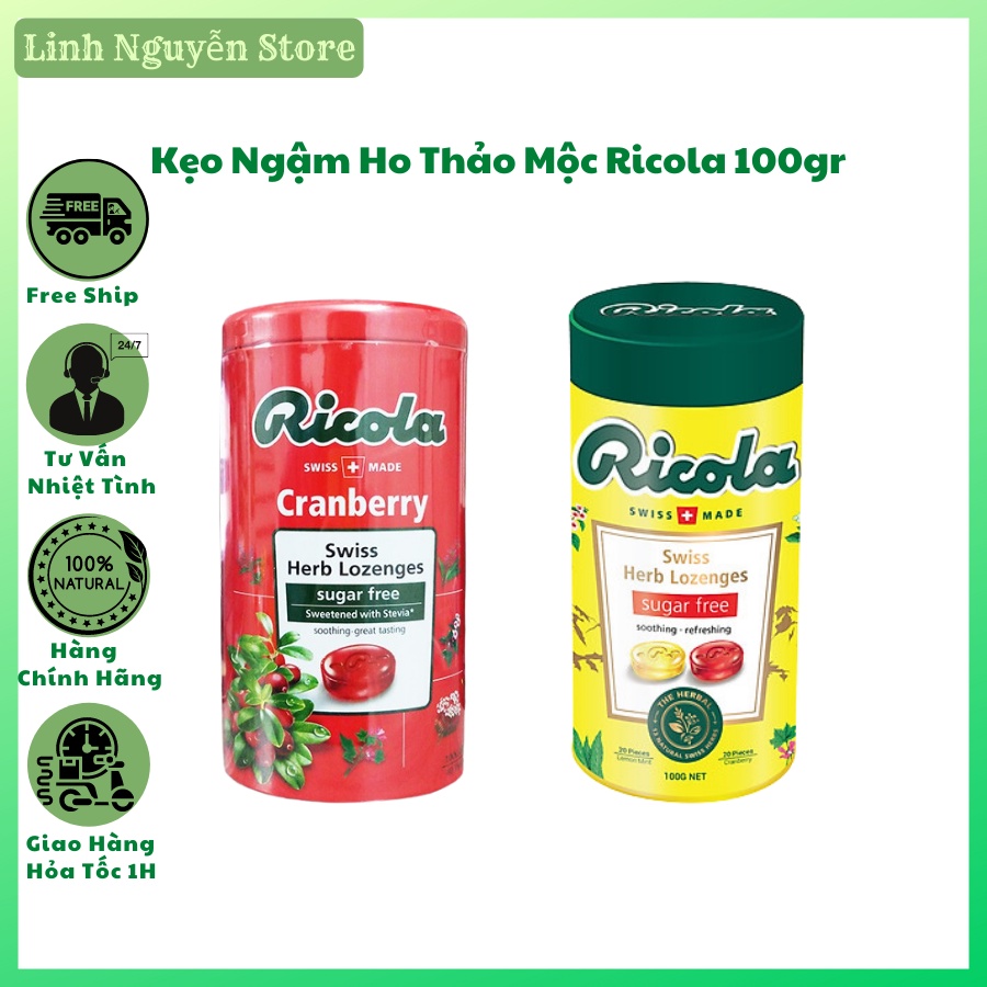 Kẹo Ngậm Ho Thảo Mộc Ricola 100Gr