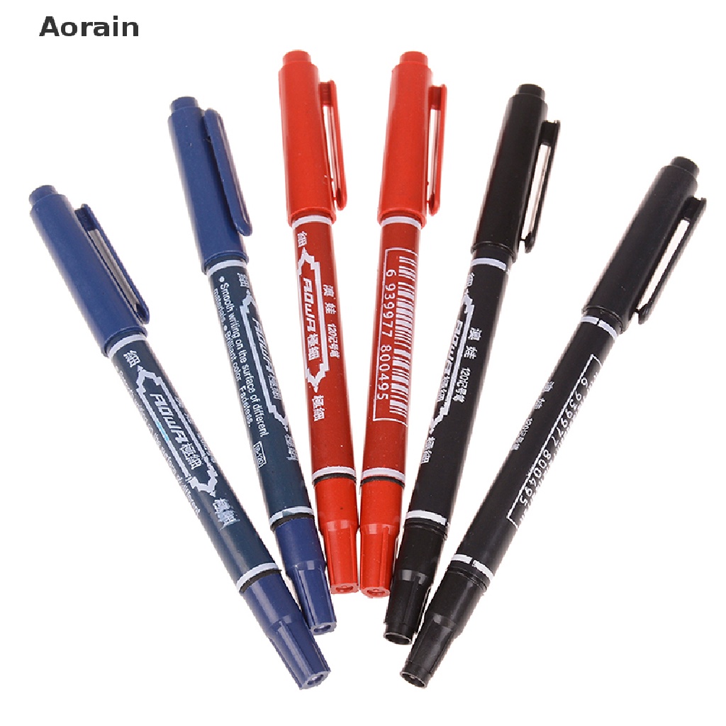 Bút Đánh Dấu Hai Đầu 3 Màu Tùy Chọn Tiện Dụng