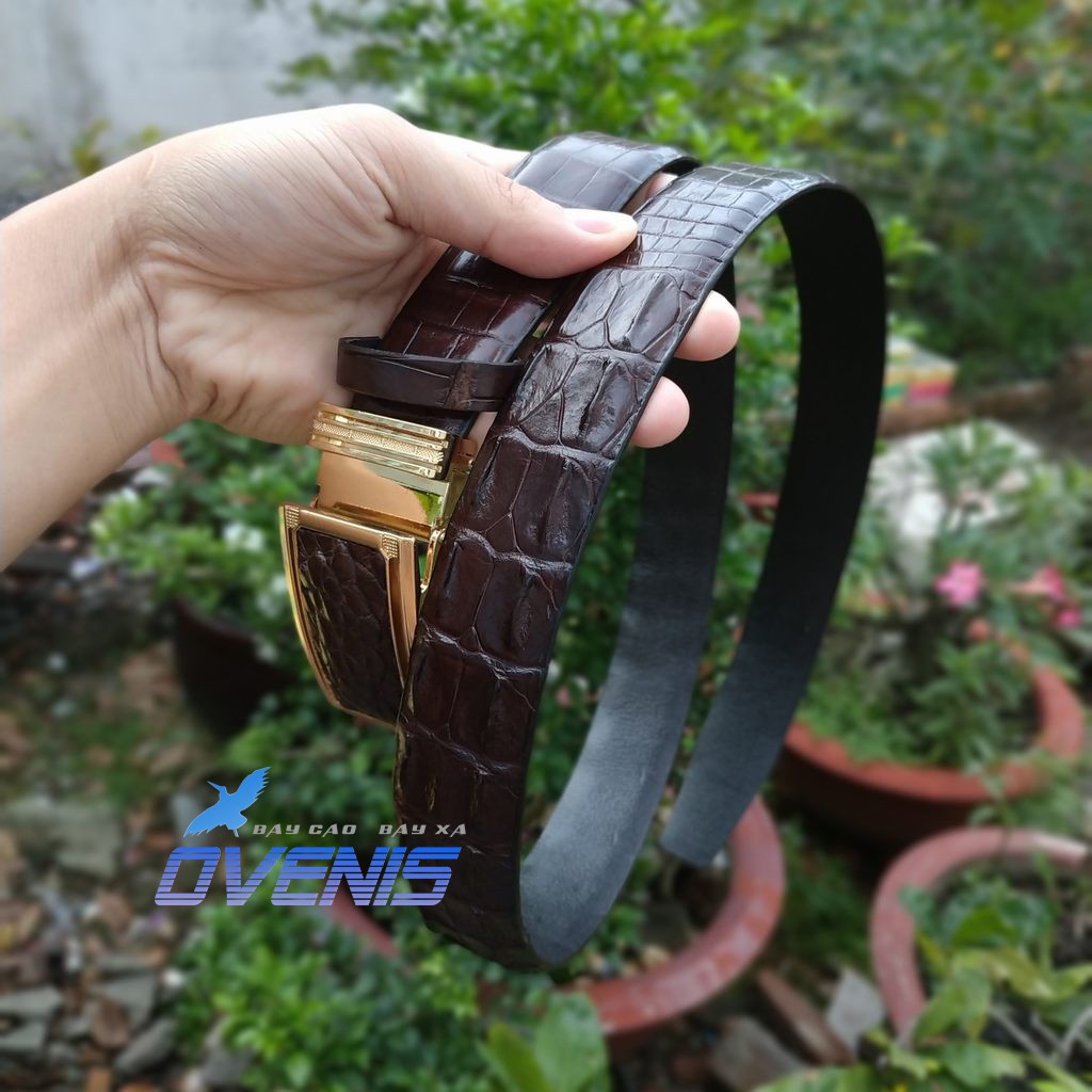 Thắt Lưng Nam Da Cá Sấu. Gai Lưng Rất Đẹp!