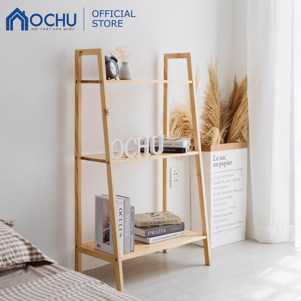 Kệ Sách 3 Tầng Khung Gỗ OCHU - A Book 3F - Natural | BigBuy360 - bigbuy360.vn