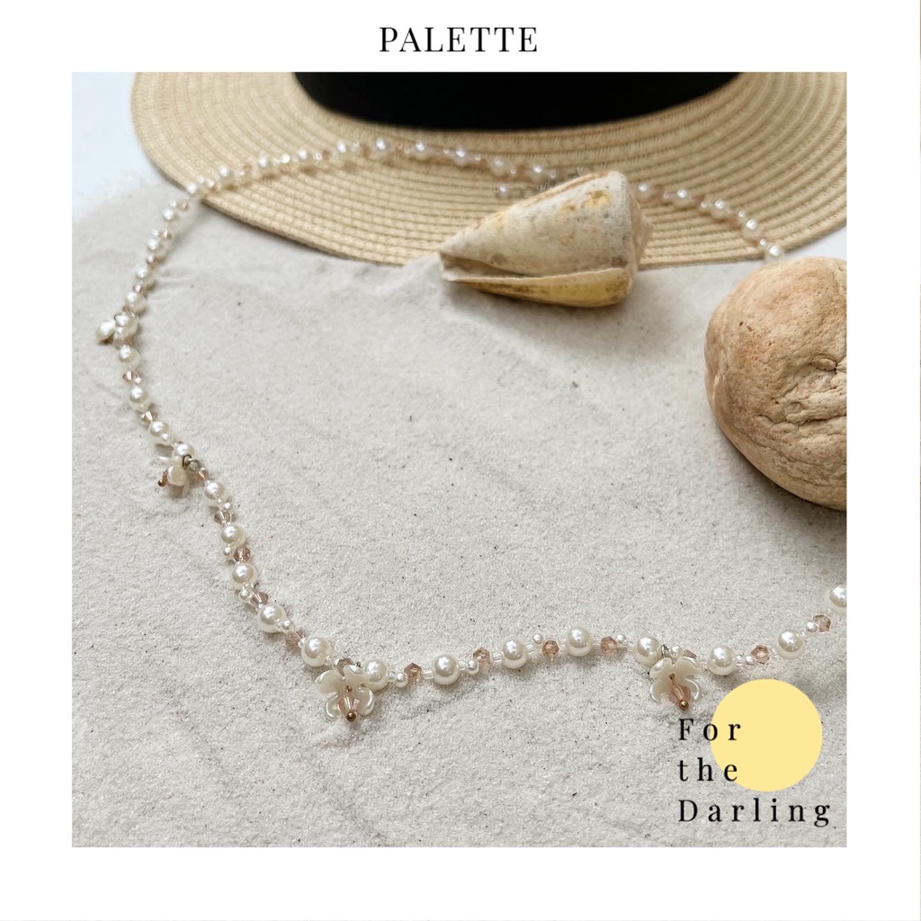 Thắt lưng eo Belly Belt Chain Flower Pearl