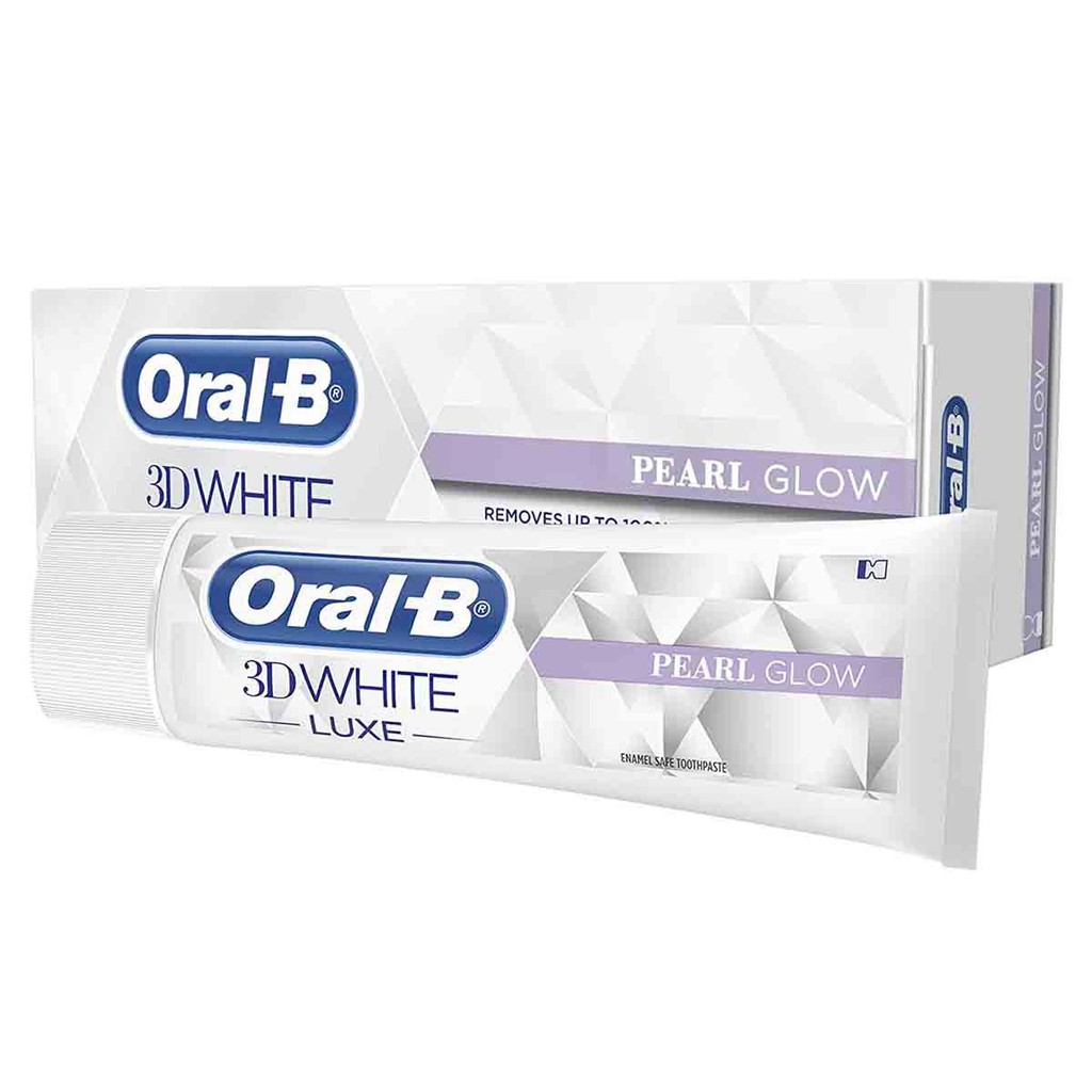 Kem đánh răng làm trắng răng Oral-B 3D White Luxe Perfection và Pearl Glow