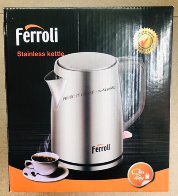 Ấm siêu tốc Ferroli FK1817-S - Chính hãng.