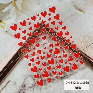 sticker trái tim dán móng nhiều mẫu