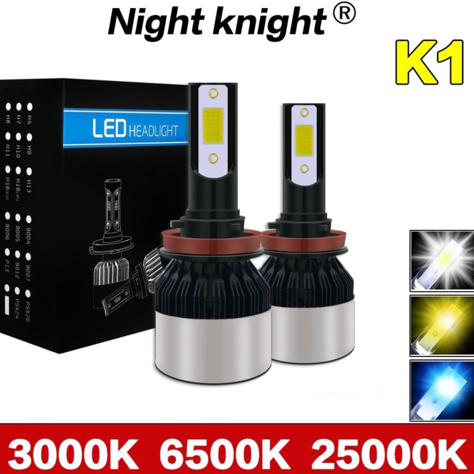 Cặp Đèn Pha Xe Hơi Bóng LED H4 H1 H7 H8 H11 H16 9005 Hb3 9006 Hb4 9012 3000k 4300k 6000k 8000k