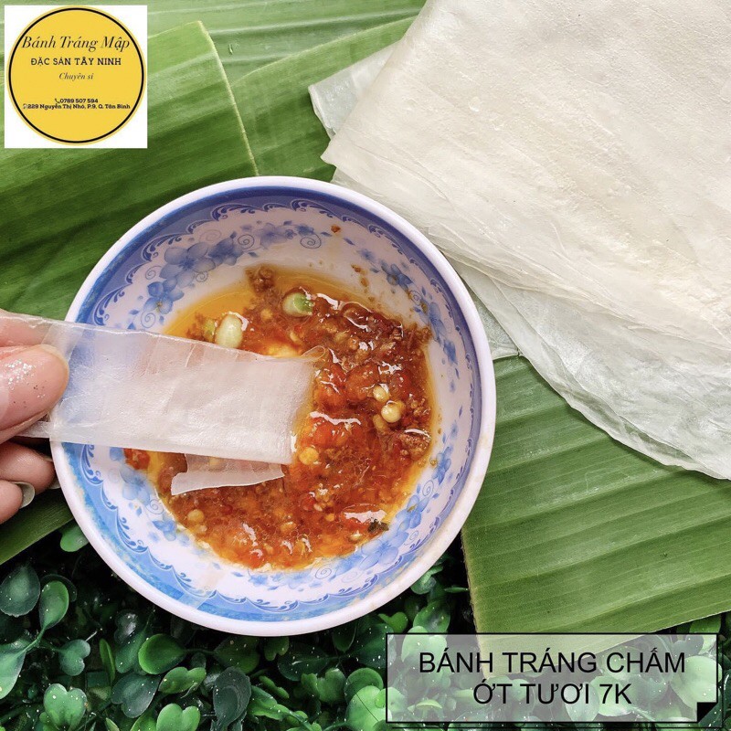 SIÊU CAY BÁNH TRÁNG PHƠI SƯƠNG CHẤM SỐT ỚT