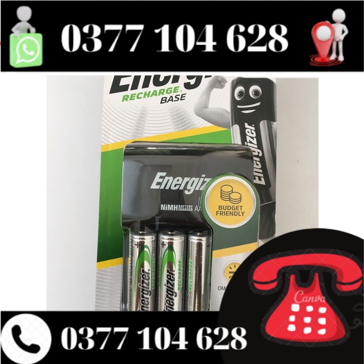 Bộ sạc Pin AA, AAA Energizer CHVCM4, CHVC4, CH2PC4 Chính Hãng.