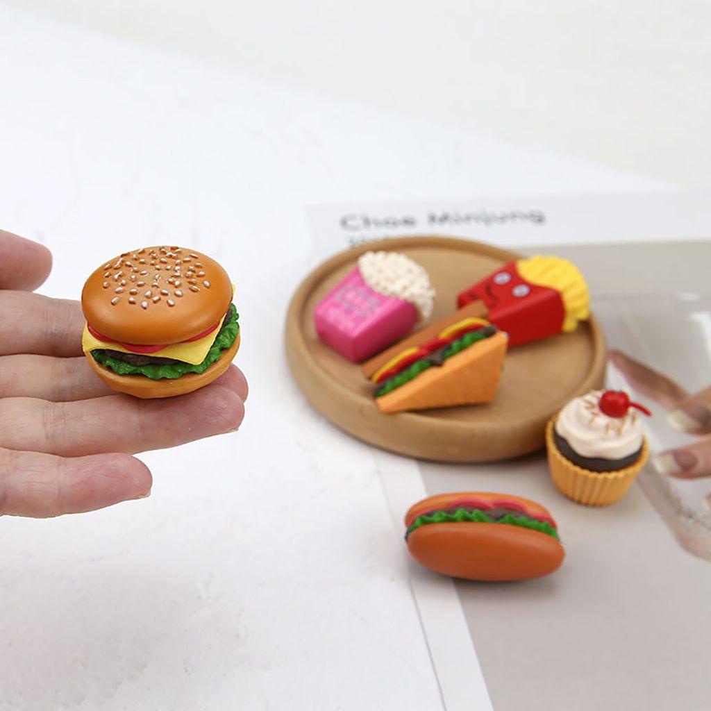 Mô Hình Thức Ăn Nhanh Dùng Trang Trí Tiểu Cảnh / Khoai Tây Chiên / Hamburger Độc Đáo