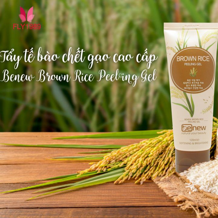 Tẩy tế bào da chết Gạo trắng da Benew Brown Rice Peeling Gel 120ml