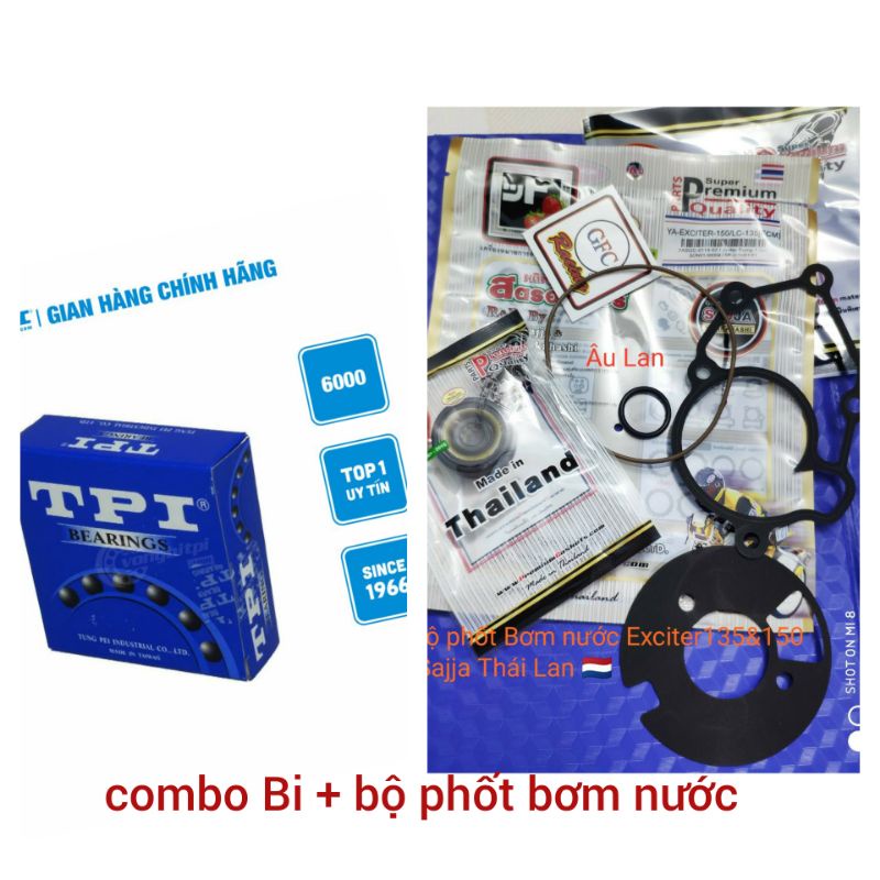 Bộ phốt bơm nước Ex135&amp; Ex150 Thailand 🇳🇱/Quạt bơm nước Exciter&amp;No4