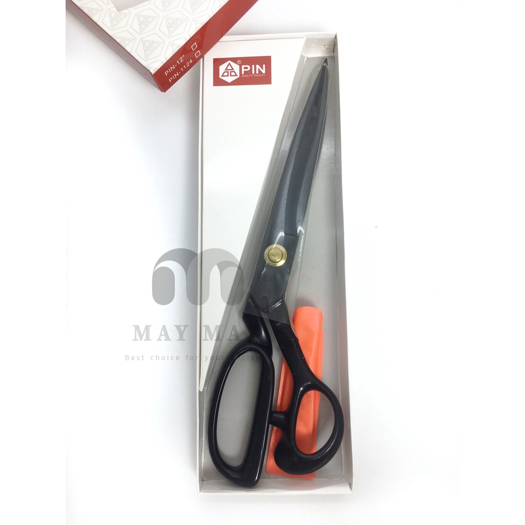 Kéo cắt vải cao cấp pin đen- tặng kèm 1 kéo bấm chỉ pin