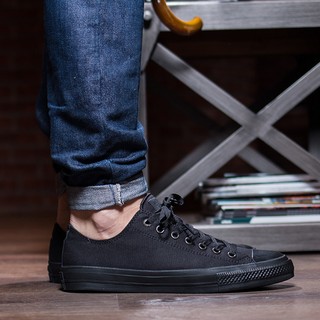 Giày AllStar Chuck II Cổ Thấp Nữ Full Đen